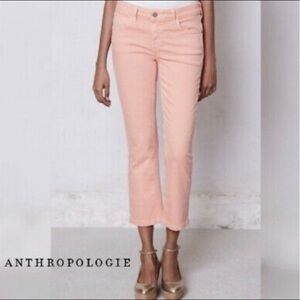 Pilcro & The Letterpress Pink Cropped Stet Jeans
